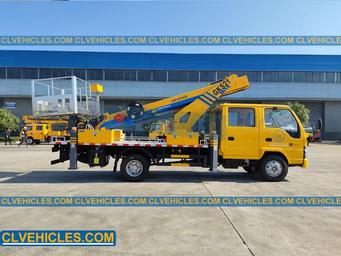 21m Lsuzu Telescopic Boom Bucket Truck Aerial Work Manlift Truck