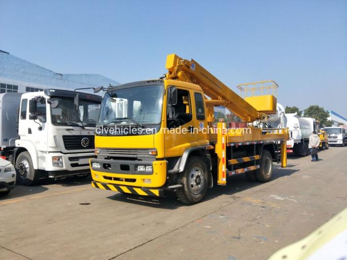 1suzu 20m Straight Arm Telescopic Boom Hydraulic Aerial Platform Truck