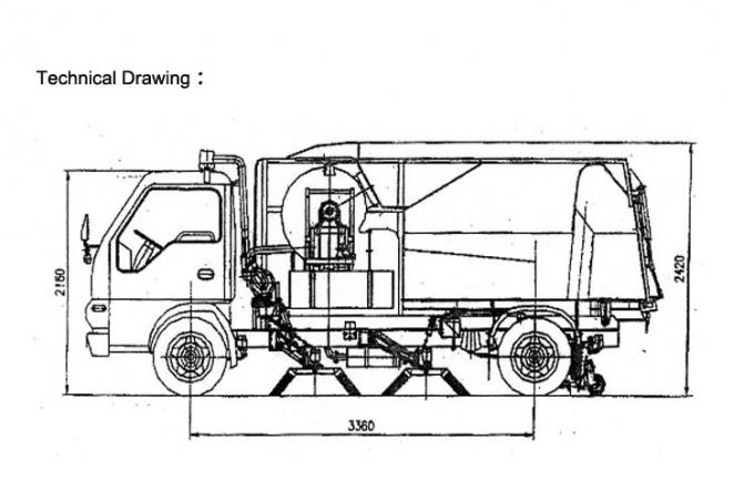 High Quality Isuzu 2000L Water Tank with 8000L Sewage Dusty Tank Road Sweeper Truck