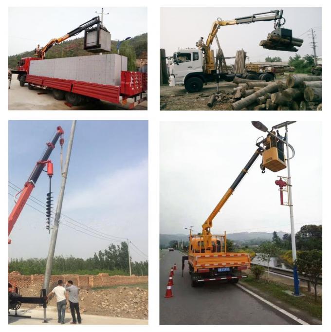 Foton 4X2 LHD 6.3t 13m Telescopic Straight Boom Crane Truck