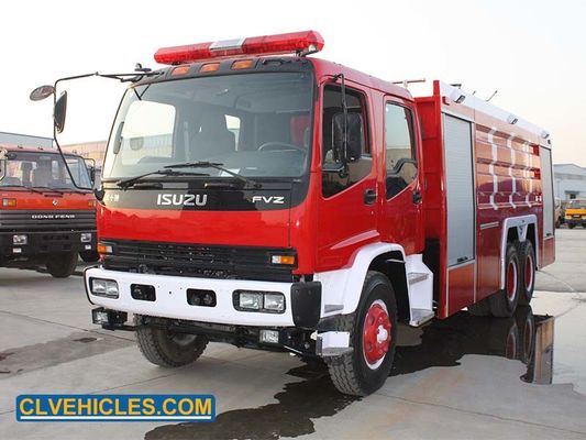 Red FVZ ISUZU Fire Fighting Truck Large Capacity 10-16 ton