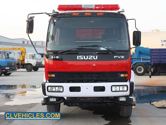 Red FVZ ISUZU Fire Fighting Truck Large Capacity 10-16 ton