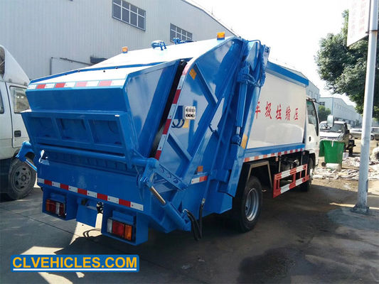 ISUZU 600P 7CBM Automatic Garbage Truck  Power Steering Hydraulic Lift