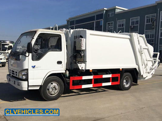 Diesel Hydraulic ISUZU Garbage Truck 130hp 6CBM Compactor Garbage Truck