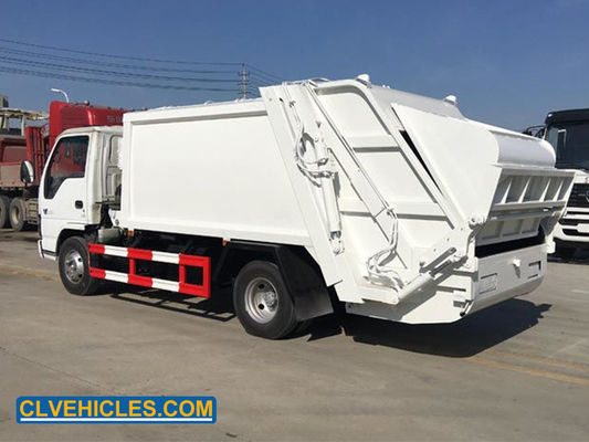 Diesel Hydraulic ISUZU Garbage Truck 130hp 6CBM Compactor Garbage Truck