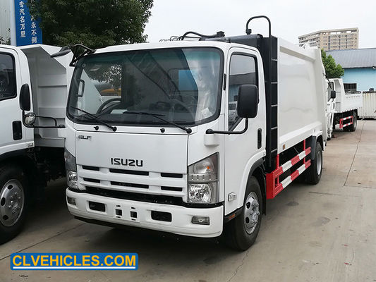 700P 190hp ISUZU Garbage Truck Compressed Rubbish Power Steering