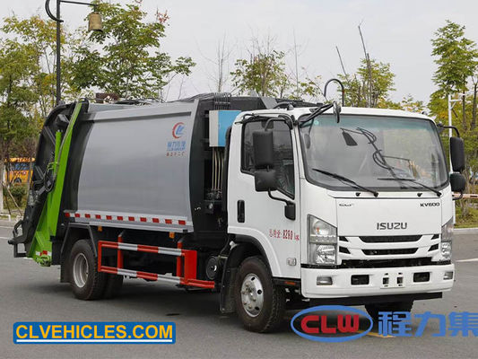 ELF 130hp 7000L ISUZU Garbage Truck hydraulic trash compactor