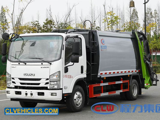 ELF 130hp 7000L ISUZU Garbage Truck hydraulic trash compactor