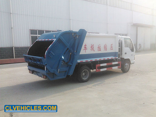 ISUZU 600P 5CBM Waste Compactor Vehicle Equipped With Air Brakes