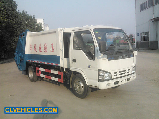 ISUZU 600P 5CBM Waste Compactor Vehicle Equipped With Air Brakes