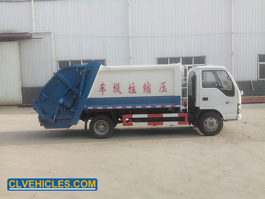 ISUZU 600P 5CBM Waste Compactor Vehicle Equipped With Air Brakes