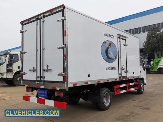 ISUZU N Series Reefer Delivery Truck 600P 130hp 5000mm  With Foam Insulation