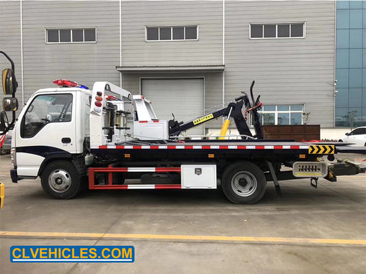 100P 4X2 ISUZU Tow Truck 98hp Flatbed Rollback Tow Truck