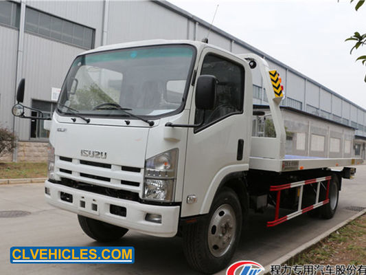 ISUZU 700P Flatbed Wrecker Trucks 190hp 4x2 5 Ton Electric Power