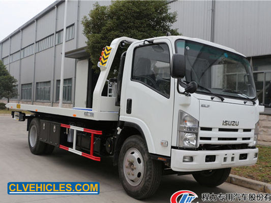 ISUZU 700P Flatbed Wrecker Trucks 190hp 4x2 5 Ton Electric Power