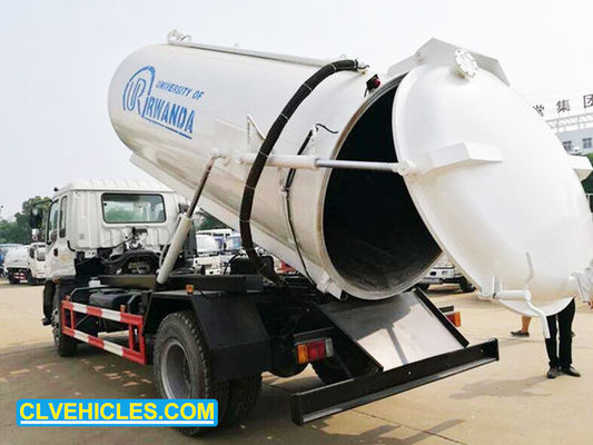 FTR 205hp 10CBM 15CBM ISUZU Sewage Suction Truck