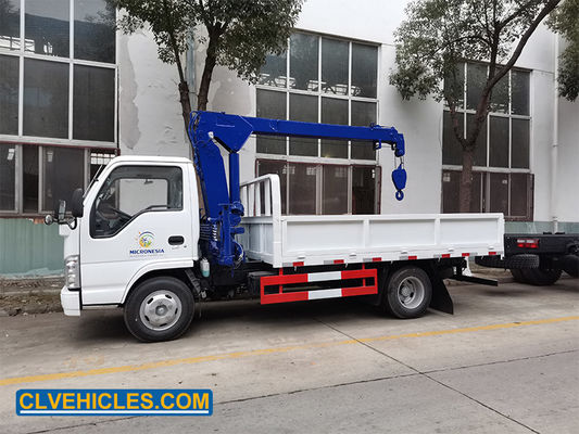 ELF ISUZU Truck Mounted Crane 98hp 4X2 3 Arm Lifting Boom