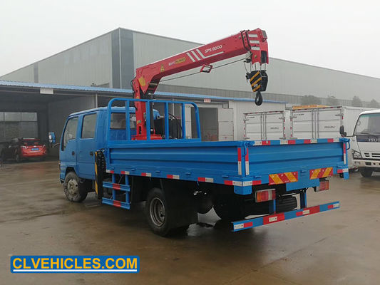 Crew Cabin 600P ISUZU Truck Mounted Crane 4X2 12m Height Lifter Machinery