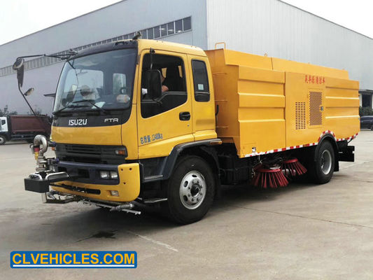 ISUZU FTR 205hp Truck Mounted Street Sweeper 4000L Water Tank 8000L Waste Tank
