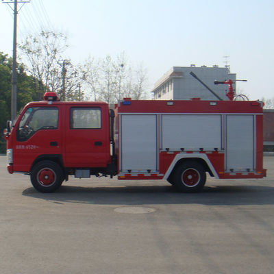 100P ISUZU Fire Fighting Truck Light Duty 98hp 3000kg Max Load