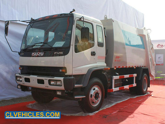 ISUZU FVR 240hp Garbage Truck With Compactor 15000L Steel Sanitation