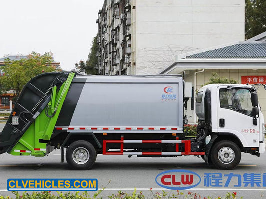 ELF 130hp 7000L ISUZU Garbage Truck hydraulic trash compactor