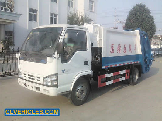 ISUZU 600P 5CBM Waste Compactor Vehicle Equipped With Air Brakes