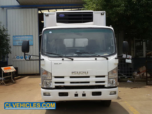 700P 5500mm Isuzu Refrigerated Truck Heavy Freezing Temperature Delivery