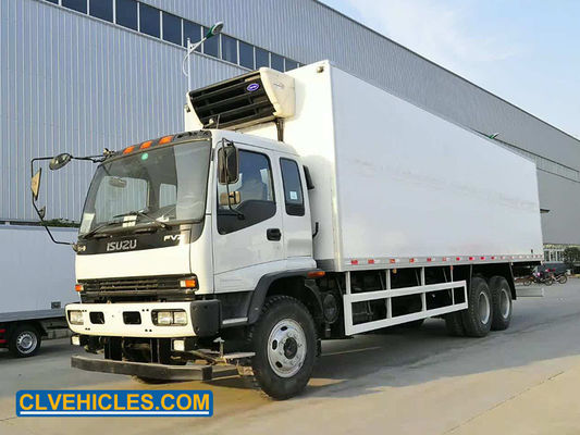 FVZ ISUZU Reefer Truck 6x4 300 Hp 25 Ton Freezing Temperature