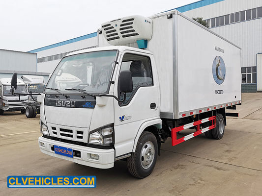 ISUZU N Series Reefer Delivery Truck 600P 130hp 5000mm  With Foam Insulation