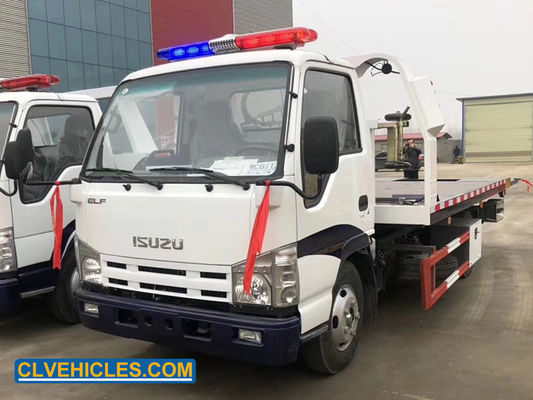 100P 4X2 ISUZU Tow Truck 98hp Flatbed Rollback Tow Truck