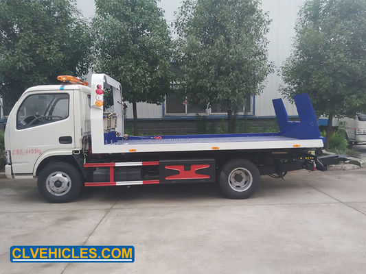 White 100P 98hp ISUZU Tow Truck Flatbed Wrecker Truck Light Duty 4 Ton