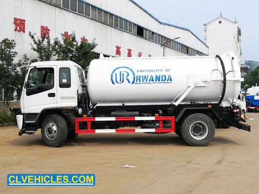 FTR 205hp 10CBM 15CBM ISUZU Sewage Suction Truck