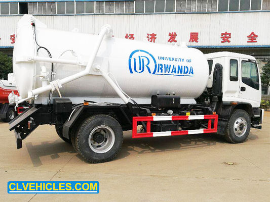 FTR 205hp 10CBM 15CBM ISUZU Sewage Suction Truck