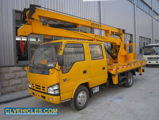 Hydraulic Aerial Cage High Altitude Truck 14M Telescopic Boom 4×2