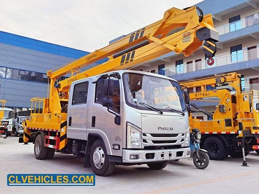 100P Crew Cab ISUZU Aerial Platform Truck 12m - 18m Diesel Fuel